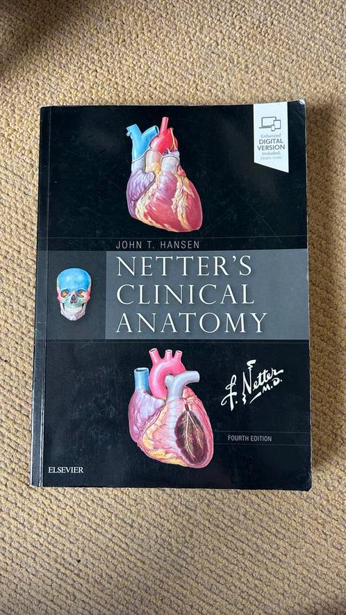 Netter's Clinical Anatomy - 4e Editie, Boeken, Studieboeken en Cursussen, Zo goed als nieuw, WO, Beta, Ophalen of Verzenden