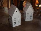 2 Metalen hang Huisjes, Huis en Inrichting, Woonaccessoires | Overige, Ophalen of Verzenden, Gebruikt