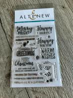 Altenew Happy Holidays, Hobby en Vrije tijd, Stempelen, Ophalen of Verzenden, Zo goed als nieuw, Clearstamp