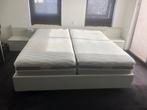 Compleet Tweepersoons wit Interlubke bed (180x200cm), Huis en Inrichting, Slaapkamer | Bedden, Ophalen, Wit, Tweepersoons, 180 cm