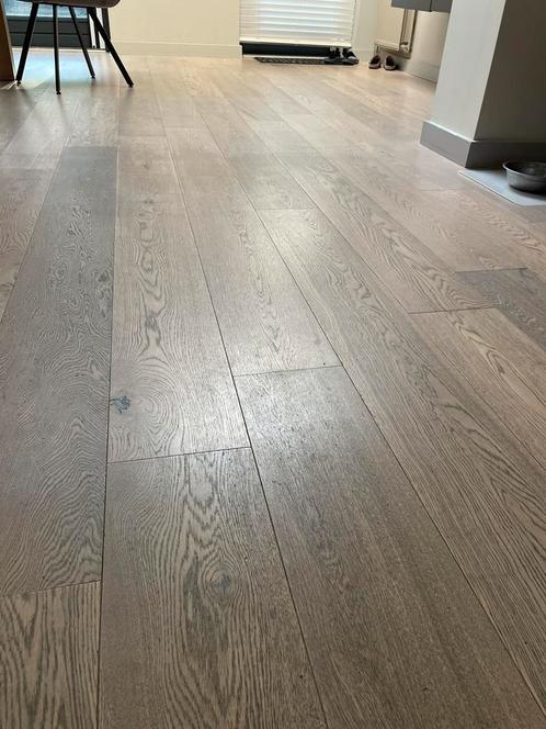Te koop lamelparket ongeveer 55m2, Doe-het-zelf en Verbouw, Vloerdelen en Plavuizen, Gebruikt, Hout, 50 tot 150 cm, 10 tot 30 cm