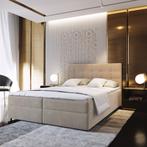 ACTIE Opberg Boxspring 120 x 200 Beige/Naturel - Basic, Beige, Ophalen of Verzenden, 120 cm, 200 cm