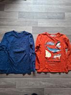 2 Longsleeve shirts maat 122/128, Ophalen of Verzenden, Zo goed als nieuw, Onbekend, Jongen of Meisje
