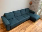 Hoekbank Zwolle chaise longe Rechts excl. hocker, Ophalen, Zo goed als nieuw, Vierpersoons of meer, Stof