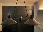 Dubbele hanglamp (voor boven de eethoek), Huis en Inrichting, Ophalen, Zo goed als nieuw, Biljard / barstijl, Metaal