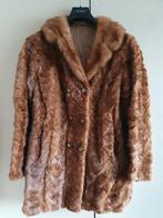 Originele echte bont jas J. Rapp Nijmegen vintage bruin, Ophalen of Verzenden, Zo goed als nieuw, Bruin