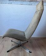 Originele Gold Siegel fauteuil Groen Grijs - Draaibaar, Huis en Inrichting, Fauteuils, Ophalen, Overige materialen, 75 tot 100 cm