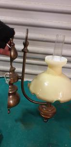 wandlamp messing glas en hout, Huis en Inrichting, Lampen | Wandlampen, Ophalen of Verzenden, 'T Olde Gre-j, Info@toldegrej.nl