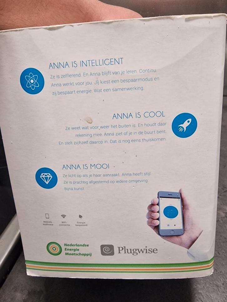 Anna Slim Thermostaat - Slimme Verwarming, Doe-het-zelf en Verbouw, Thermostaten, Zo goed als nieuw, Ophalen of Verzenden