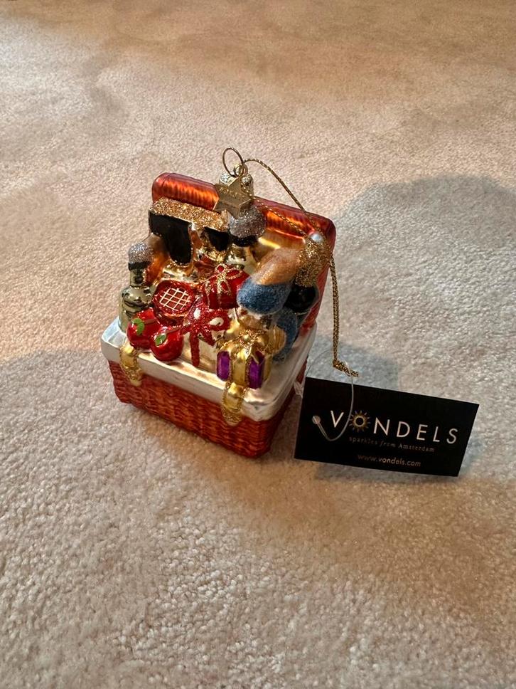Vondels Kerstbal - Picknickmand Ornament, Diversen, Kerst, Nieuw, Ophalen