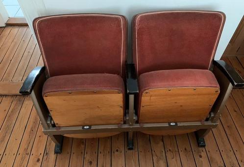 Vintage bioscoopstoelen theater stoelen, Antiek en Kunst, Antiek | Meubels | Stoelen en Banken, Ophalen