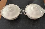 Wedgwood Queen’s Ware Queen’s Plain  2 schalen met deksel, Huis en Inrichting, Keuken | Servies, Ophalen, Wedgwood, Aardewerk