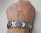 Zilveren antieke munten armband koning willem III nr.1462, Verzenden, Zilver, Armband