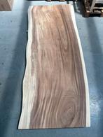 Suar houten tafelblad 260x100-110x8cm, Huis en Inrichting, Tafels | Eettafels, Ophalen, 50 tot 100 cm, Zo goed als nieuw, Vijf personen of meer
