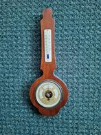 Houten Barometer met Thermometer 34 cm, Huis en Inrichting, Woonaccessoires | Thermometers, Ophalen, Gebruikt, Buitenthermometer