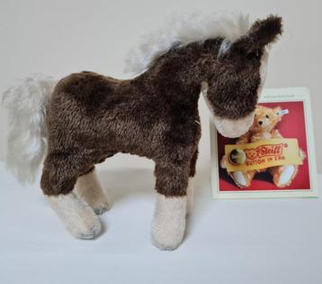 Steiff paard pony 25cm Ferdy mohair jaren 60-70 oud beschikbaar voor biedingen