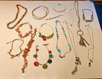 Sieraden, halskettingen, bijoux, 15 stuks, Overige materialen, Overige kleuren, Ophalen of Verzenden, Gebruikt