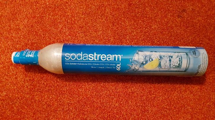 SodaStream OMRUILEN koolzuur cilinder BLAUW nieuw/verzegeld, Witgoed en Apparatuur, Bruiswatermachines, Nieuw, Ophalen of Verzenden