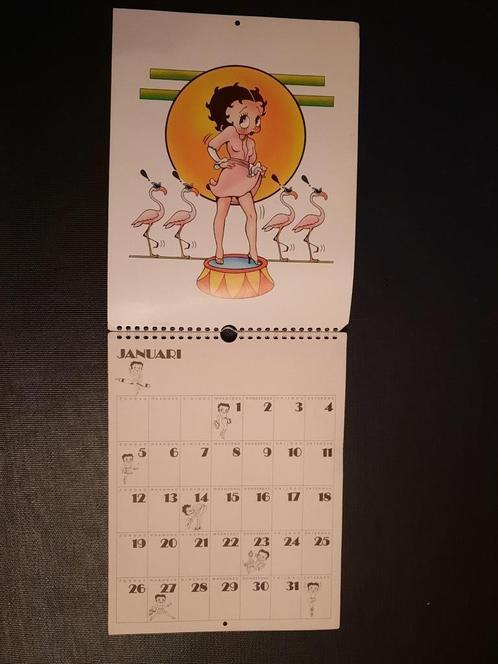 betty boob kalender 1986 ( felix de kat ) Loeb uitgever, Verzamelen, Stripfiguren, Zo goed als nieuw, Plaatje, Poster of Sticker