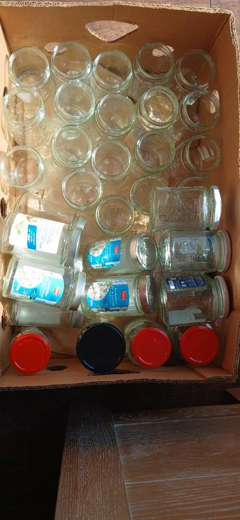 Schone glazen potten met en zonder deksel, Verzamelen, Glas en Borrelglaasjes, Zo goed als nieuw, Overige typen, Ophalen