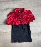 Elegante rode dames shirt, Kleding | Dames, Tops, Ophalen of Verzenden, Zo goed als nieuw, Rood, Korte mouw