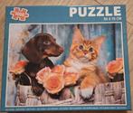 Legpuzzel hond/kat 1000 stukjes, Ophalen of Verzenden, 500 t/m 1500 stukjes, Zo goed als nieuw, Legpuzzel