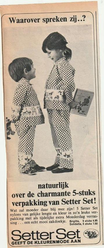 Retro reclame 1966 Setter Set panty's cadeau moederdag beschikbaar voor biedingen