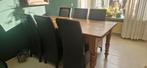 Gratis eettafel met 6 stoelen, Ophalen of Verzenden, Gebruikt, 4 tot 6 stoelen