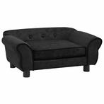 Hondenbank 72x45x30 cm pluche zwart €79, Ophalen of Verzenden, Nieuw