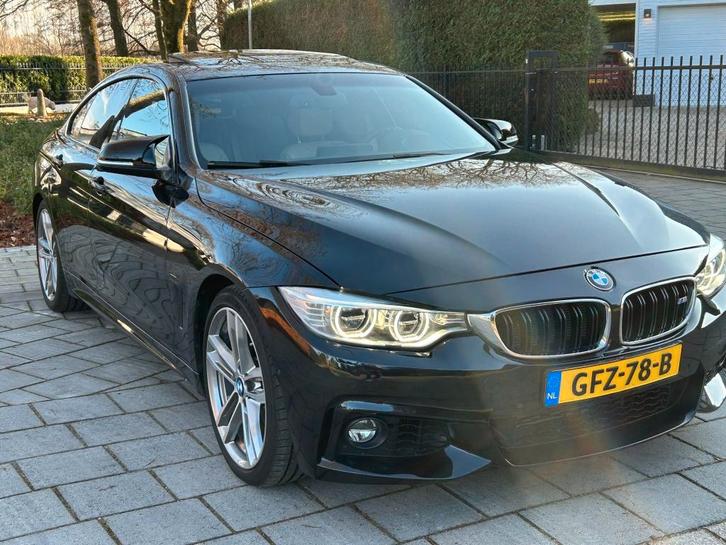 BMW 2016 Zwart M-Pakket, Auto's, BMW, Particulier, 4-Serie Gran Coupé, 360° camera, ABS, Achteruitrijcamera, Adaptieve lichten