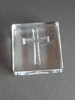 Hadeland glazen presse-papier 'kruis', Antiek en Kunst, Ophalen of Verzenden