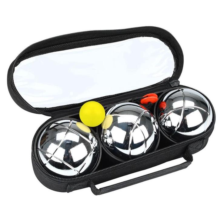 Jeu de Boules set (III) met 3 ballen, Sport en Fitness, Bowlen, Nieuw, Bal, Ophalen of Verzenden