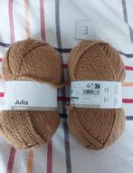 2 bollen wol lichtbruin (julia), Ophalen of Verzenden, Nieuw, Breien of Haken, Wol of Garen