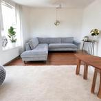 Nette Ribstof Hoekbank 6-zits Woood - Gratis Bezorging, Huis en Inrichting, Ophalen of Verzenden, Zo goed als nieuw, Hout, Modern