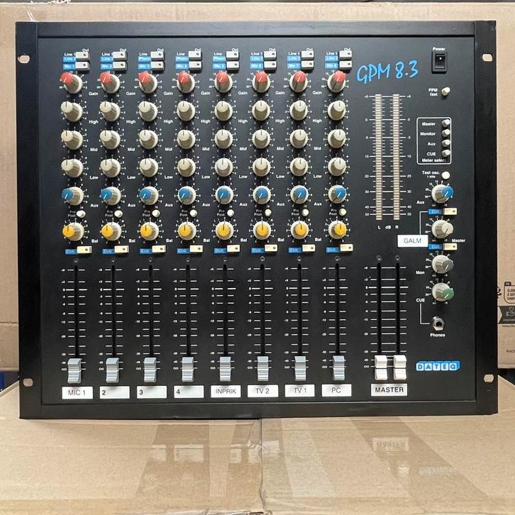 Dateq GPM 8.3 stereo mengtafel in nette staat, Muziek en Instrumenten, Mengpanelen, Gebruikt, Ophalen