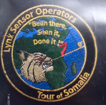 Lynx Sensor Operators patch - Tour of Somalia beschikbaar voor biedingen