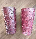 ZGAN Twee grote kunststof vazen van &Klevering, Huis en Inrichting, Ophalen of Verzenden, Zo goed als nieuw, Kunststof, Minder dan 50 cm