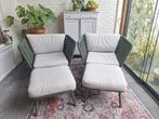 Loungeset intratuin groen, Tuin en Terras, Tuinsets en Loungesets, Ophalen, 4 zitplaatsen, Gebruikt, Loungeset