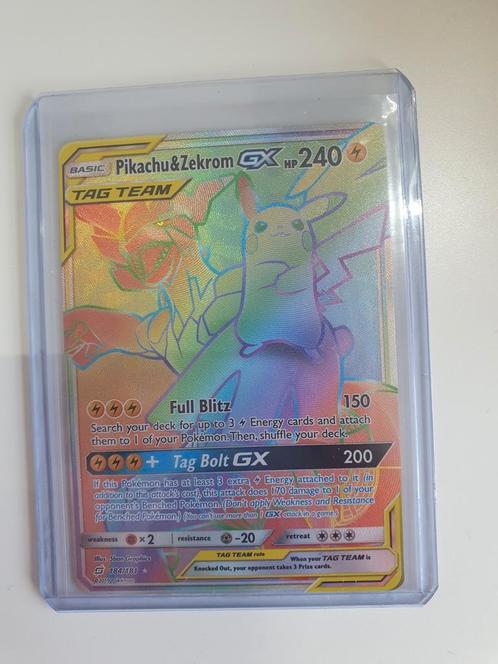 Pokemon collectie + Pikachu&Zekrom GX Tag Team card, Hobby en Vrije tijd, Verzamelkaartspellen | Pokémon, Zo goed als nieuw, Meerdere kaarten