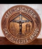 Crucifix in mooie wandhanger,32 cm doorsnede, Antiek en Kunst, Ophalen of Verzenden