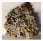 Korting: XL Calciet punten, erop Pyrite bolletjes, Galenite, Ophalen of Verzenden