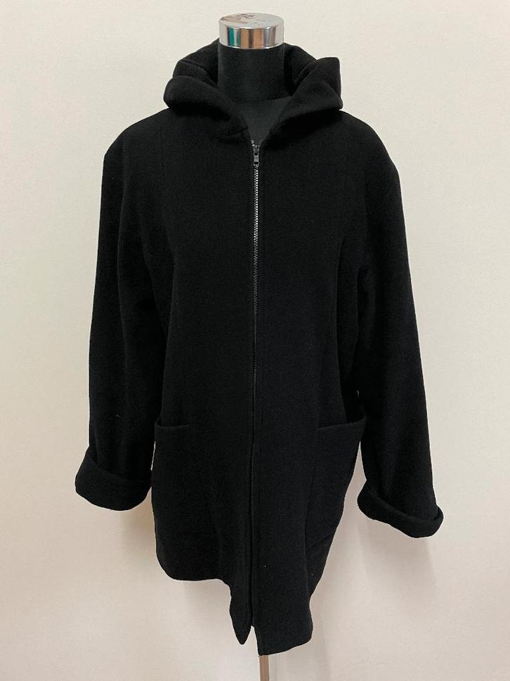 Jas40 - Zwarte Milo Coats wollen winterjas maat 40 (1), Kleding | Dames, Jassen | Winter, Zo goed als nieuw, Maat 38/40 (M), Zwart