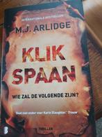 M.J. Arlidge - Klikspaan, Boeken, Verzenden, Zo goed als nieuw, Nederland, M.J. Arlidge
