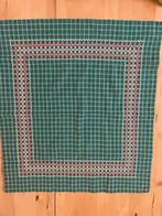 Brocante vintage jaren 60 tafelkleedje groen geborduurd, Huis en Inrichting, Keuken | Textiel, Ophalen of Verzenden, Zo goed als nieuw