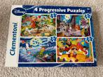 Disney Clementoni Puzzels - 4 in 1 plus 1 extra. Nieuwstaat, Ophalen of Verzenden, Meer dan 50 stukjes, Zo goed als nieuw, 4 tot 6 jaar