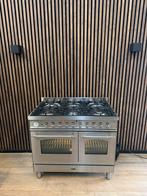 Mooie Rvs Boretti Fornuis 100 cm breed (Gratis bezorgen), Witgoed en Apparatuur, Fornuizen, 5258sh, Ophalen of Verzenden, Zo goed als nieuw