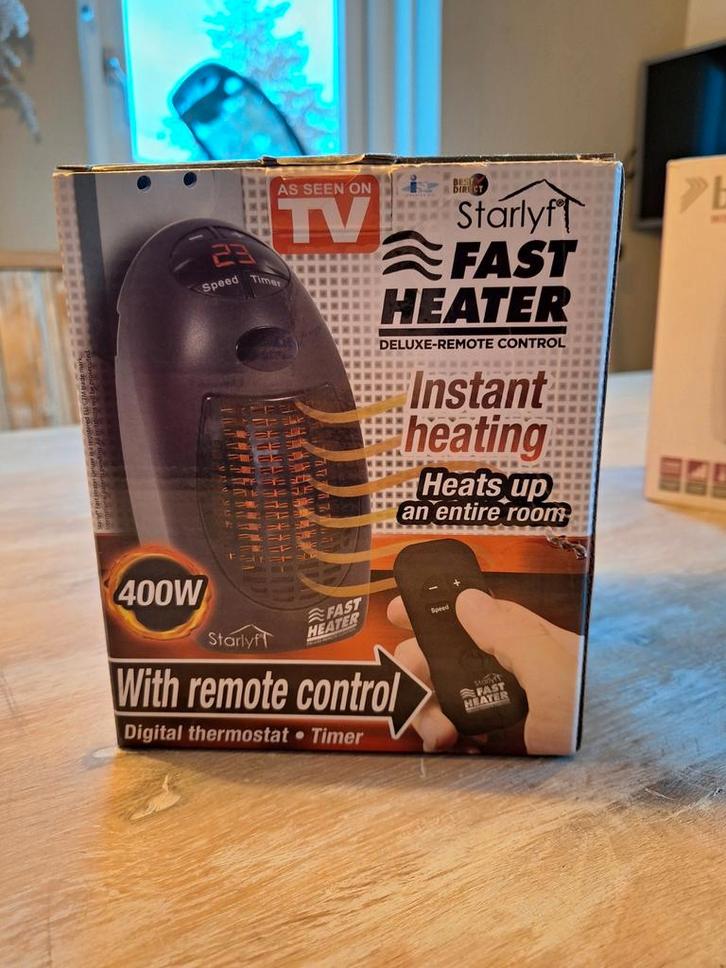 Nieuwe snelle Kachel Stopcontact afstand Starlyf Fast Heater, Huis en Inrichting, Kachels, Nieuw, Ophalen of Verzenden