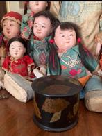 🌿 Pop,”ANTIEKE PAPIER MACHÉ POEDERDOOS🌿 “CHINOISERIE”, Verzenden