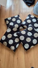 Set van 4 Kussens met Stippen, Huis en Inrichting, Ophalen, Gebruikt, Zwart, Vierkant