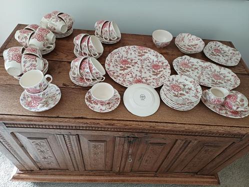 Johnson Brothers Rose Chintz Servies 41-delig, Antiek en Kunst, Antiek | Servies compleet, Ophalen